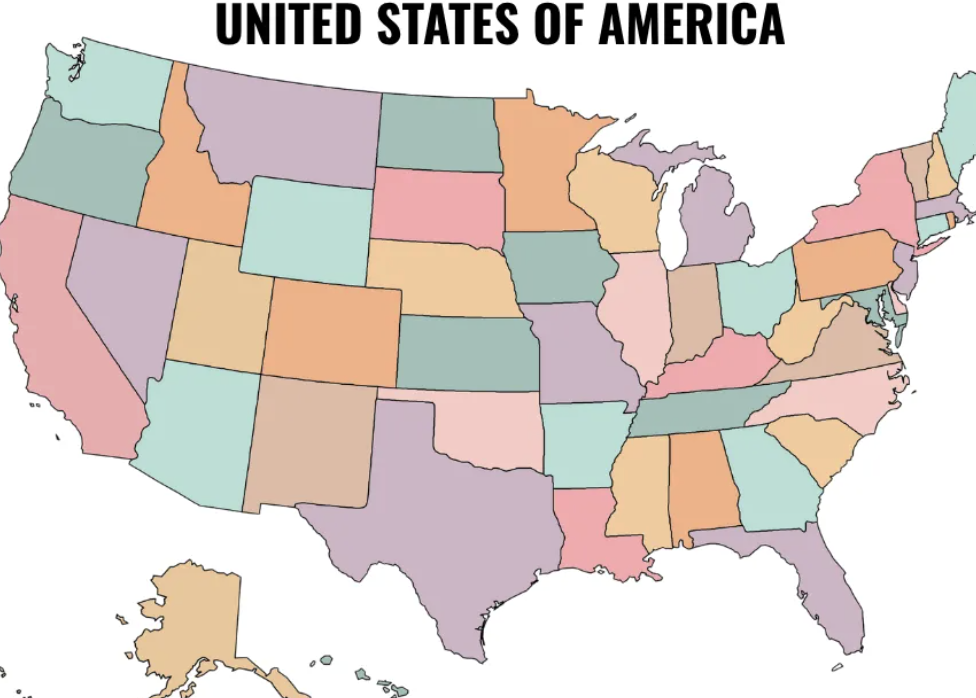 map of the United States